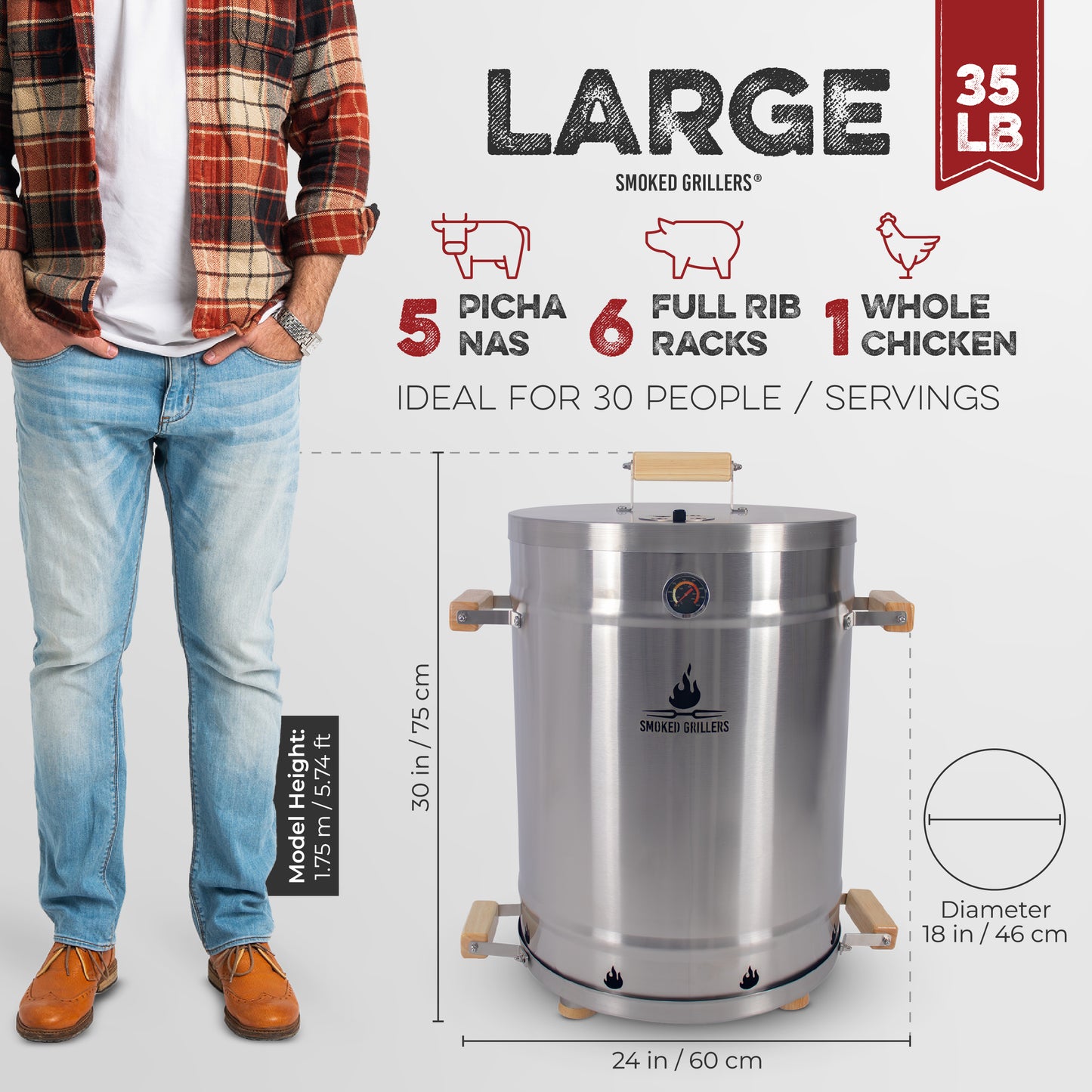 Large Barrel Full Combo (35 Pounds-Capacity)