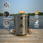Barrel Smoker & Barril Asador Ahumador  - (Small/Pequeño)